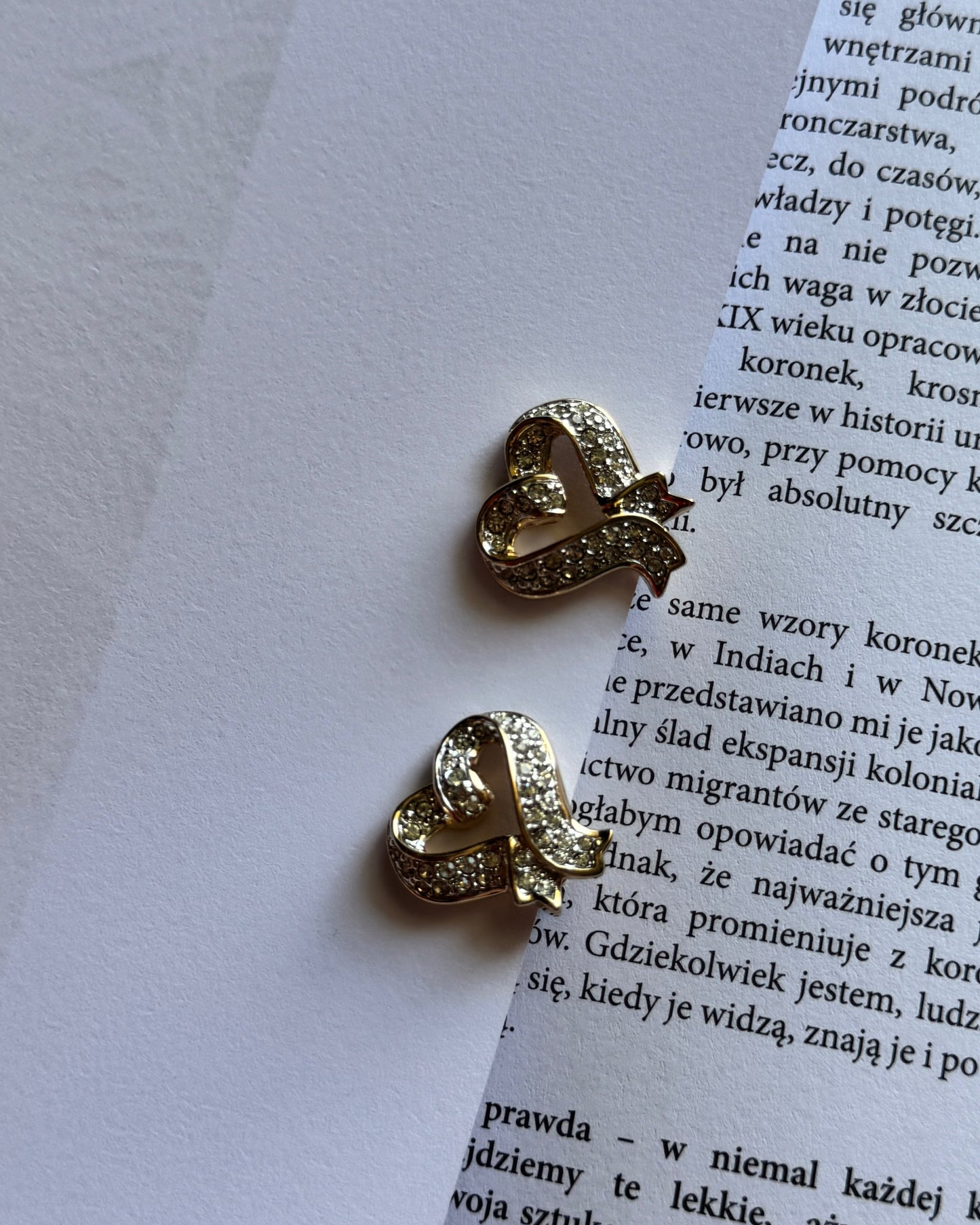 Klipsy Serce Swarovski