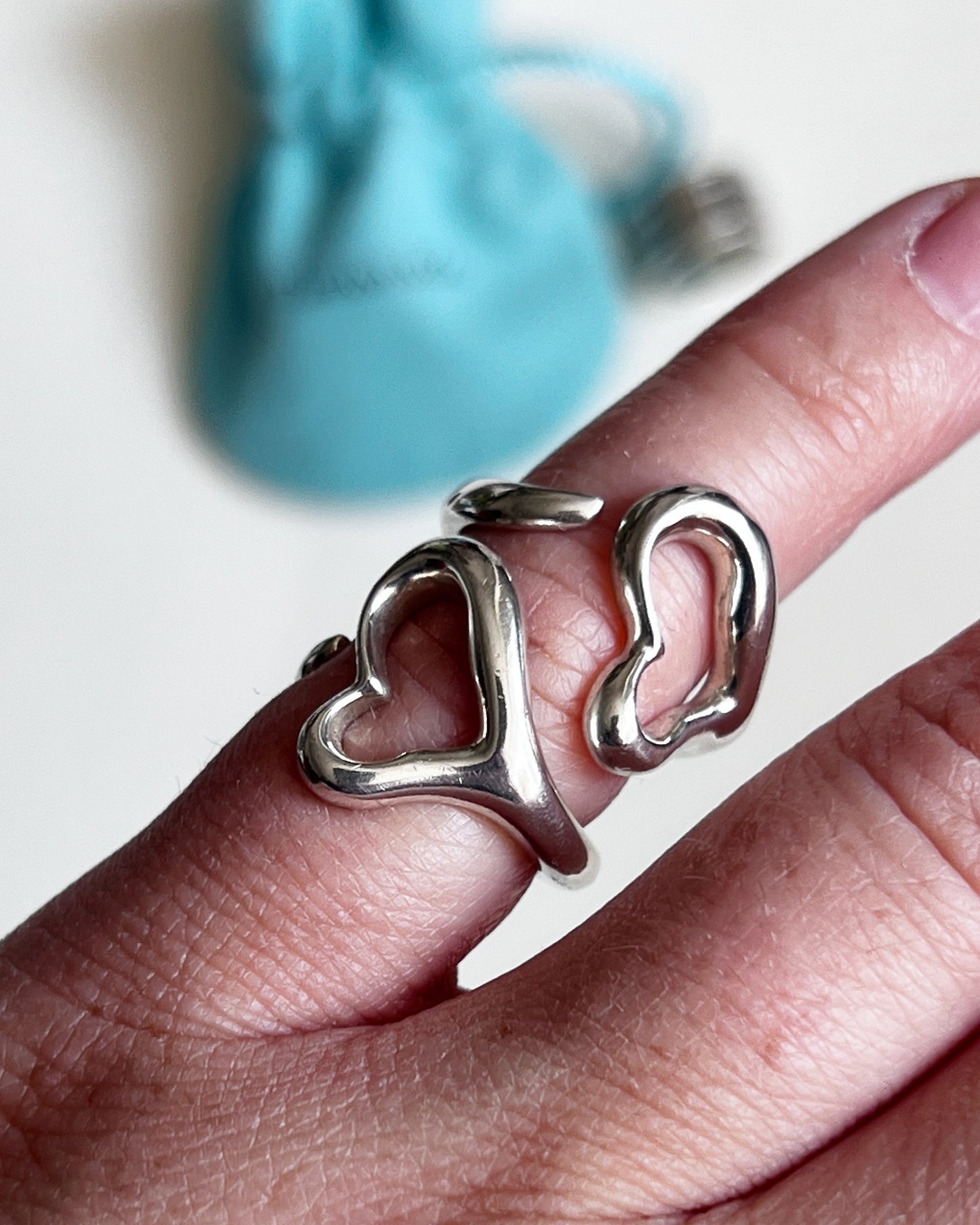 Pierścionek Tiffany&Co. Open Heart Elsa Peretti 1 Srebro 925