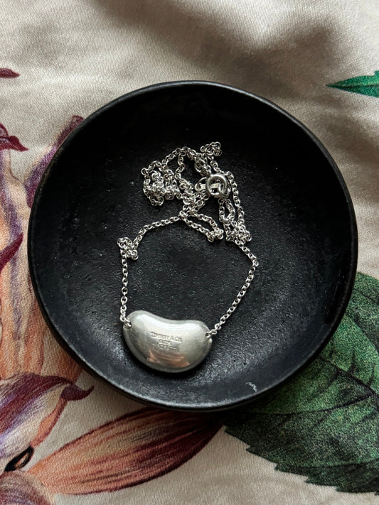 Tiffany&Co. Elsa Peretti Bean 9 Naszyjnik Medium Srebro 925