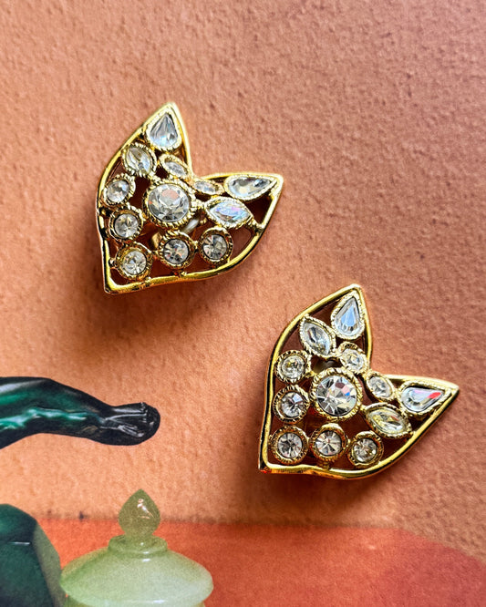 Klipsy Swarovski Listki