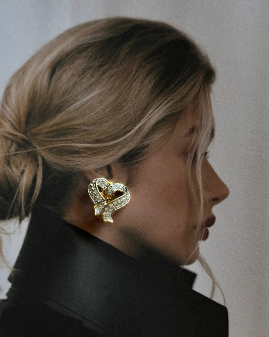 Klipsy Serce Swarovski